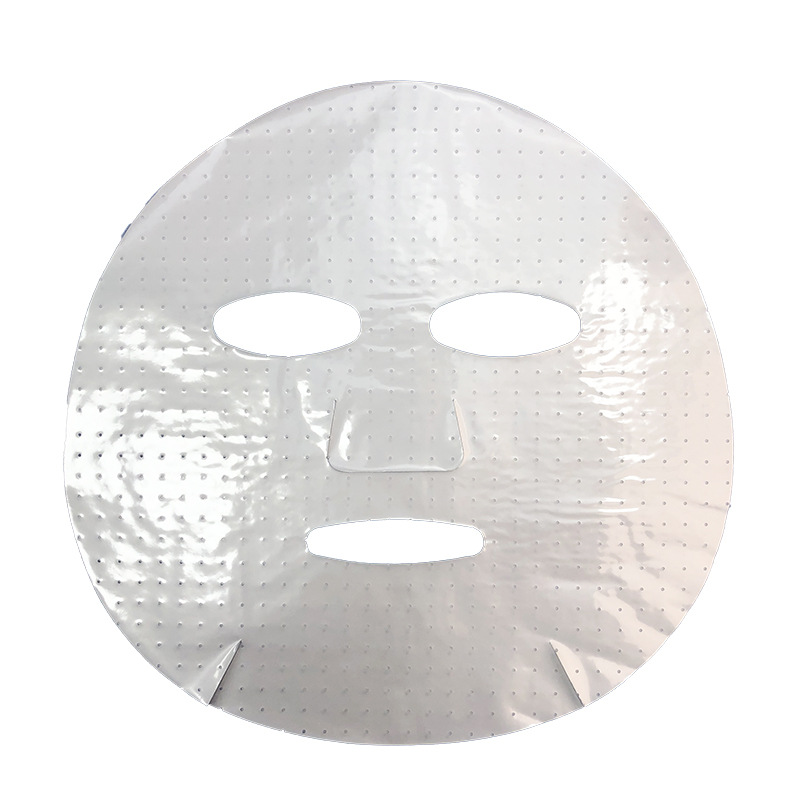 Heat-melt film and pearlized fabric two-in-one facial mask sheet