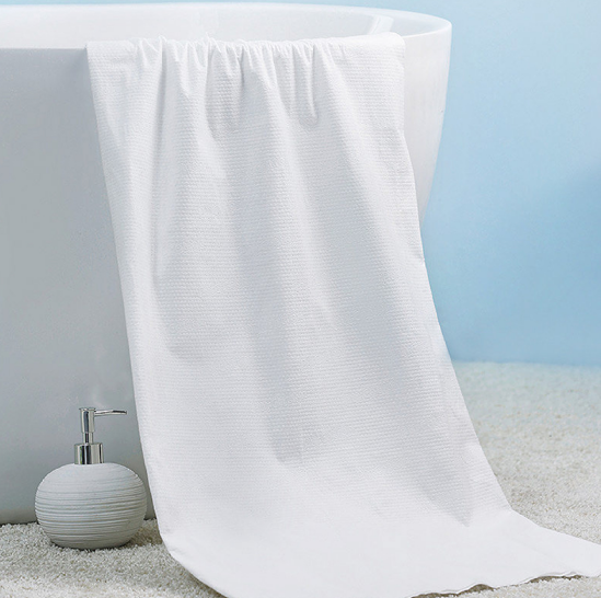 Compressed bath towel