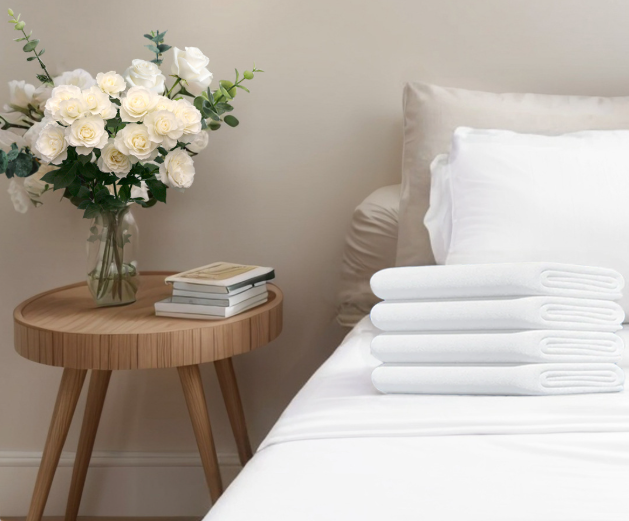 Disposable bedding set (four pieces): fitted sheet, duvet cover, pillowcase, and thickened blanket cover for travel.