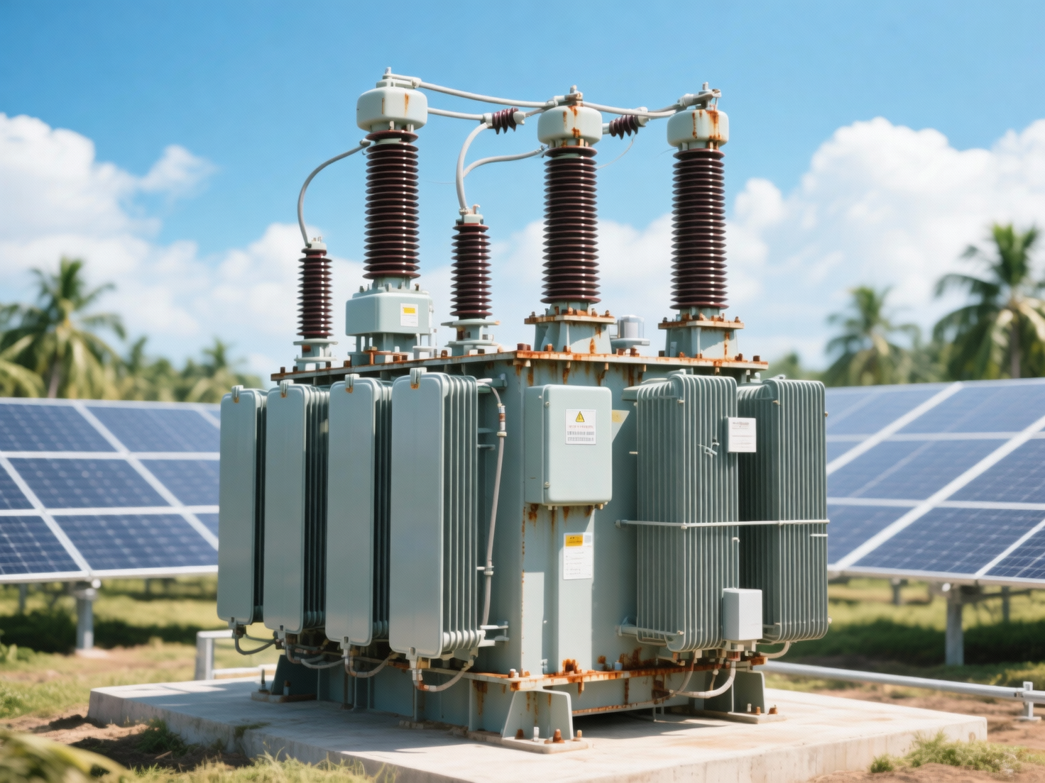 Case Study - Shandong Shengsheng Electric provides a complete step-up transformer solution for a 50MW photovoltaic power plant in Southeast Asia, achieving stable operation for over 600 days.