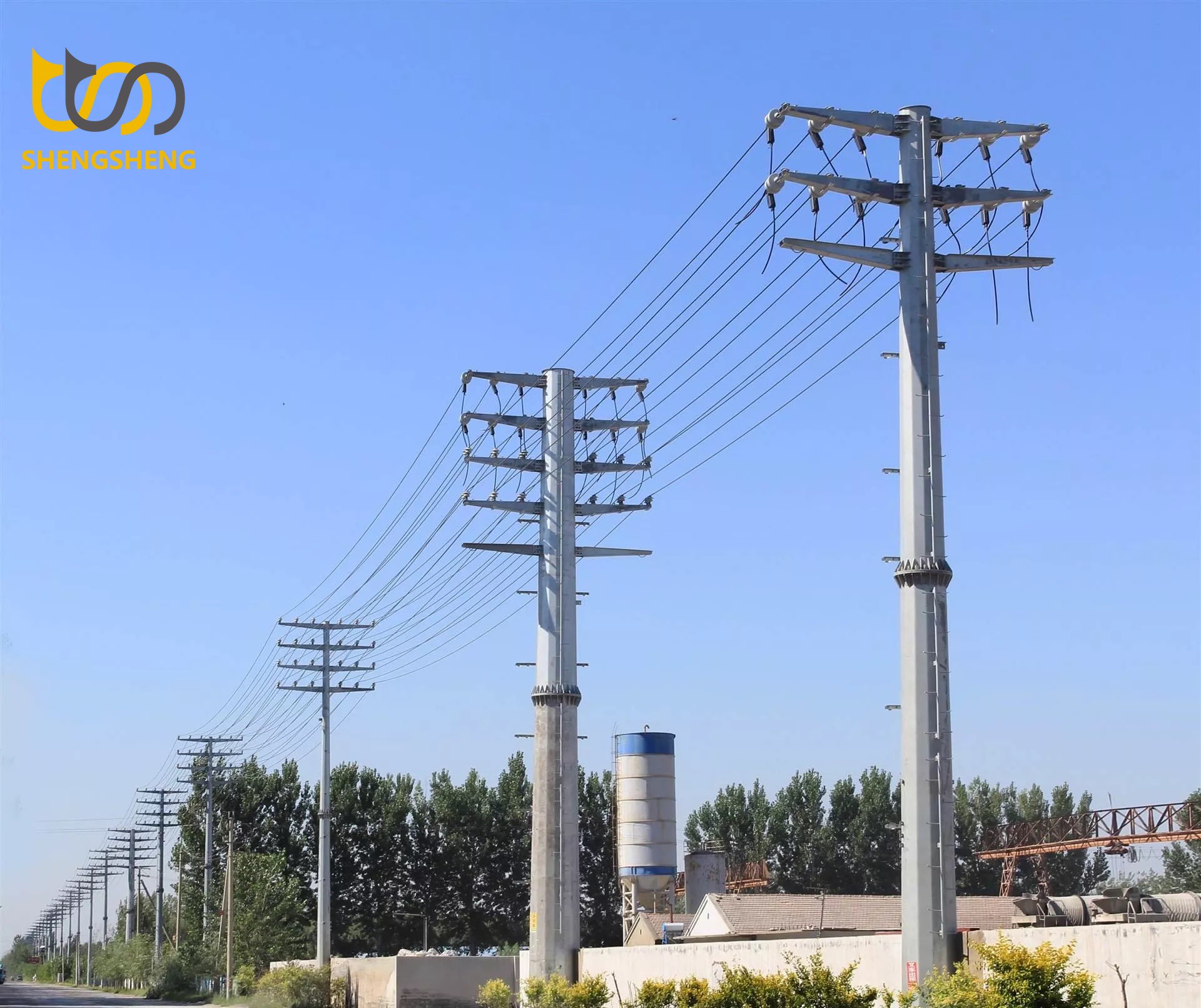 Steel pipe /Pole iron tower