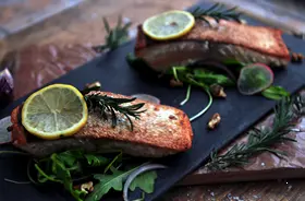 Saumon Fraîchement Tranché