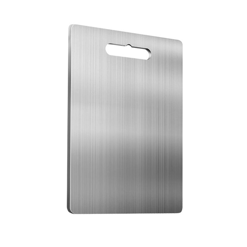 HZIB Planche à découper en acier inoxydable - Double panneau 304