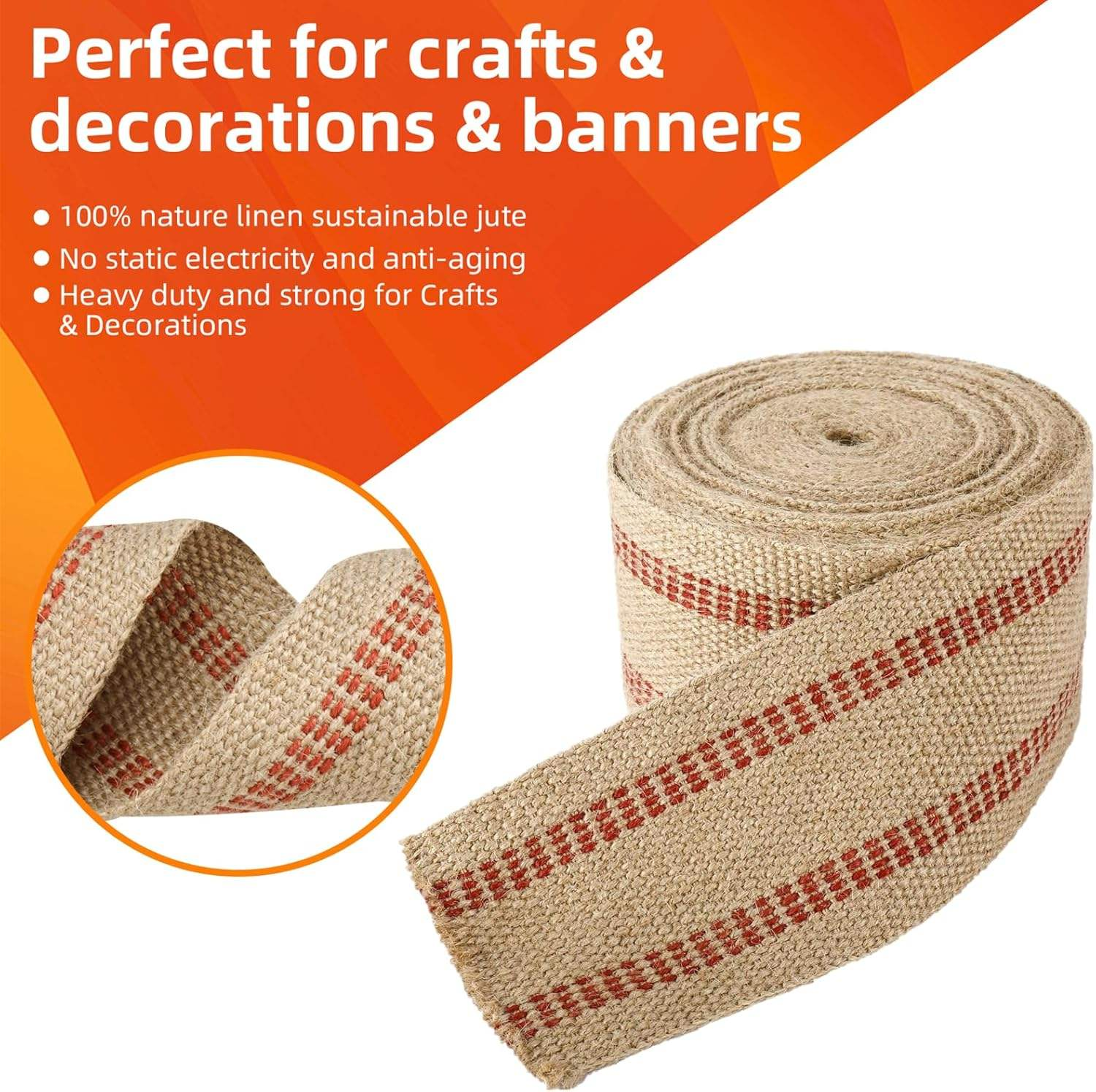 Craft jute ribbon, chair repair responsibilities, craft, burlap ribbon, custom size jute material for interior decoration