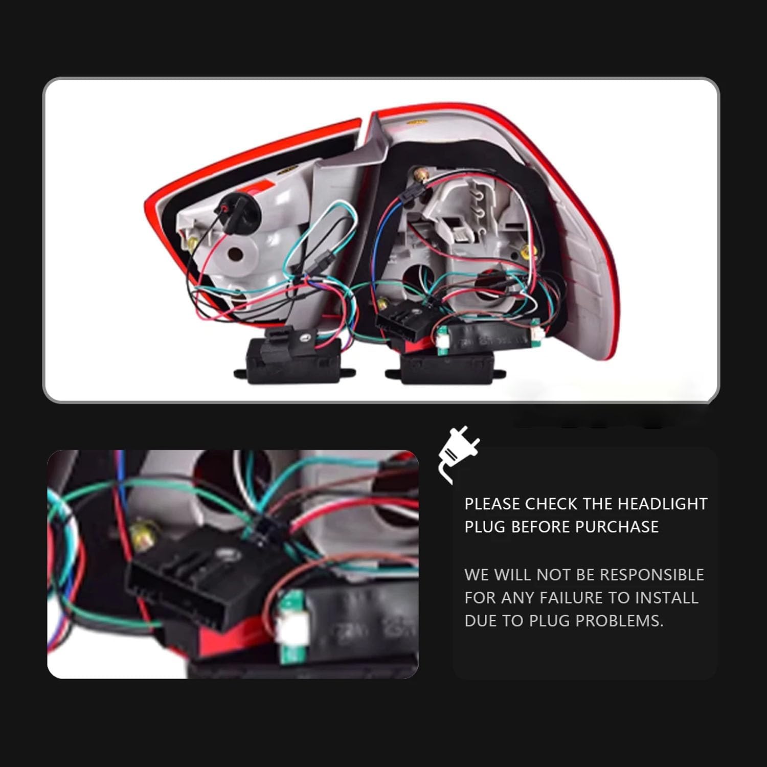 Car Rear Tail Light For BMW 3 Series E90 2005 2006 2007 2008