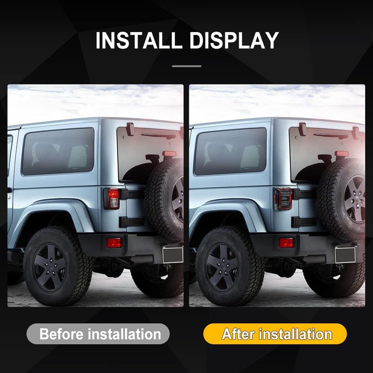 Car Rear Tail Light For Jeep Wrangler JK JKU 2007-2018