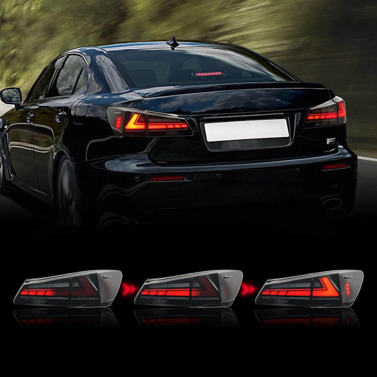 Car Rear Tail Light For Lexus IS250 IS300 IS350 ISF 2006-2012