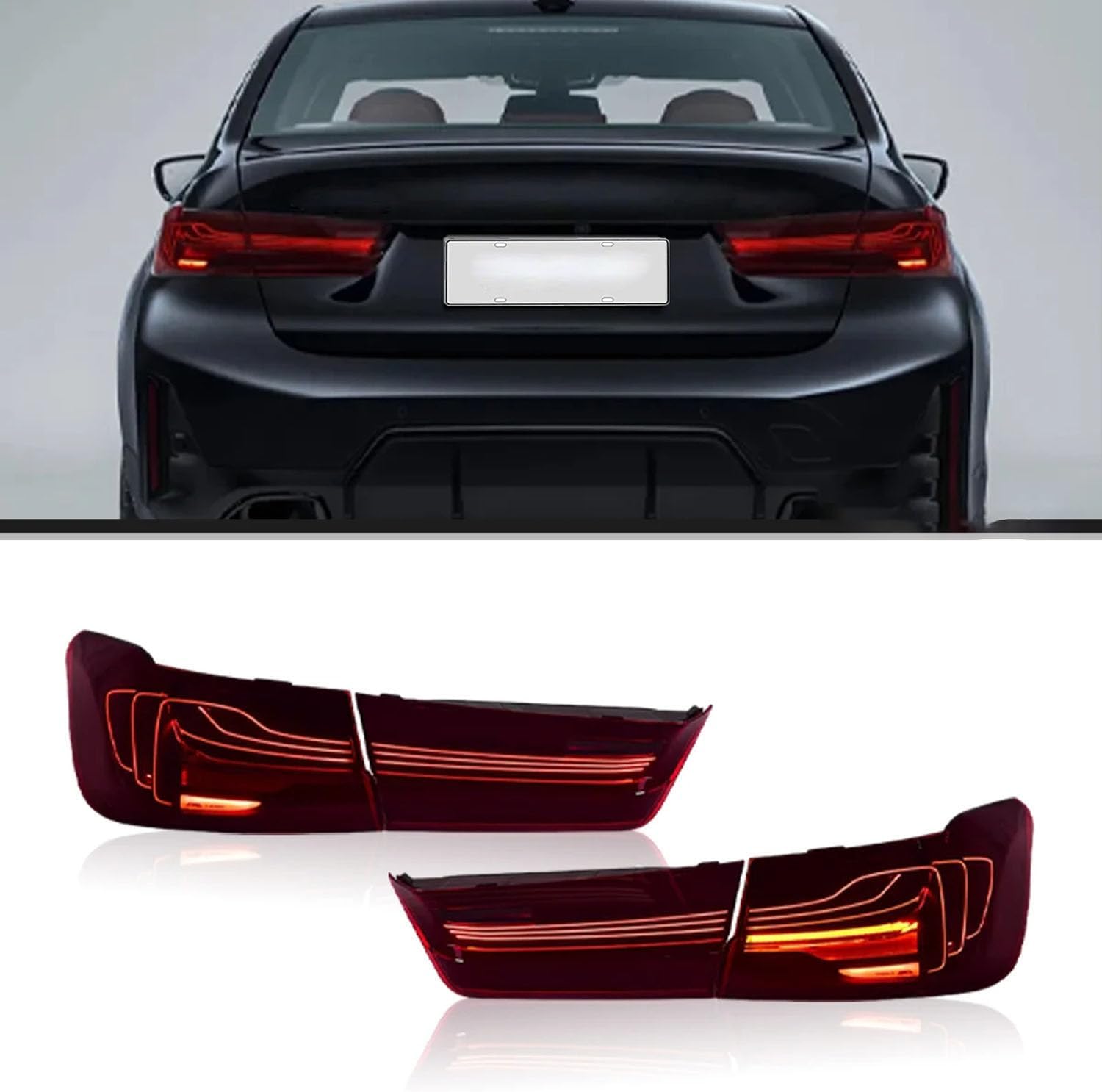 Car Rear Tail Light For BMW 3 Series G20 2020 2021 2022 2023