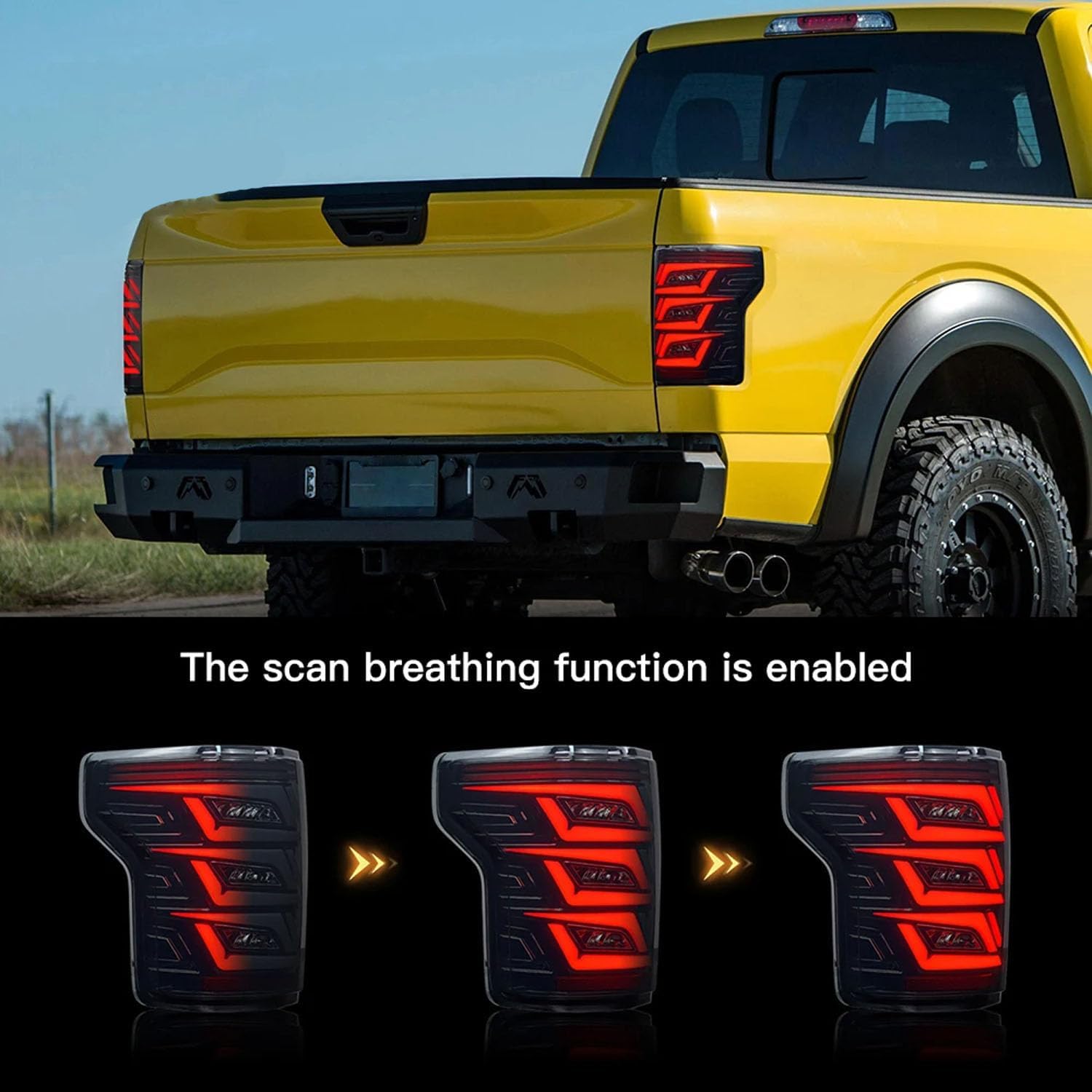 Car Rear Tail Light For Ford Raptor F150 2015 2016 2017 2018 2019 2020