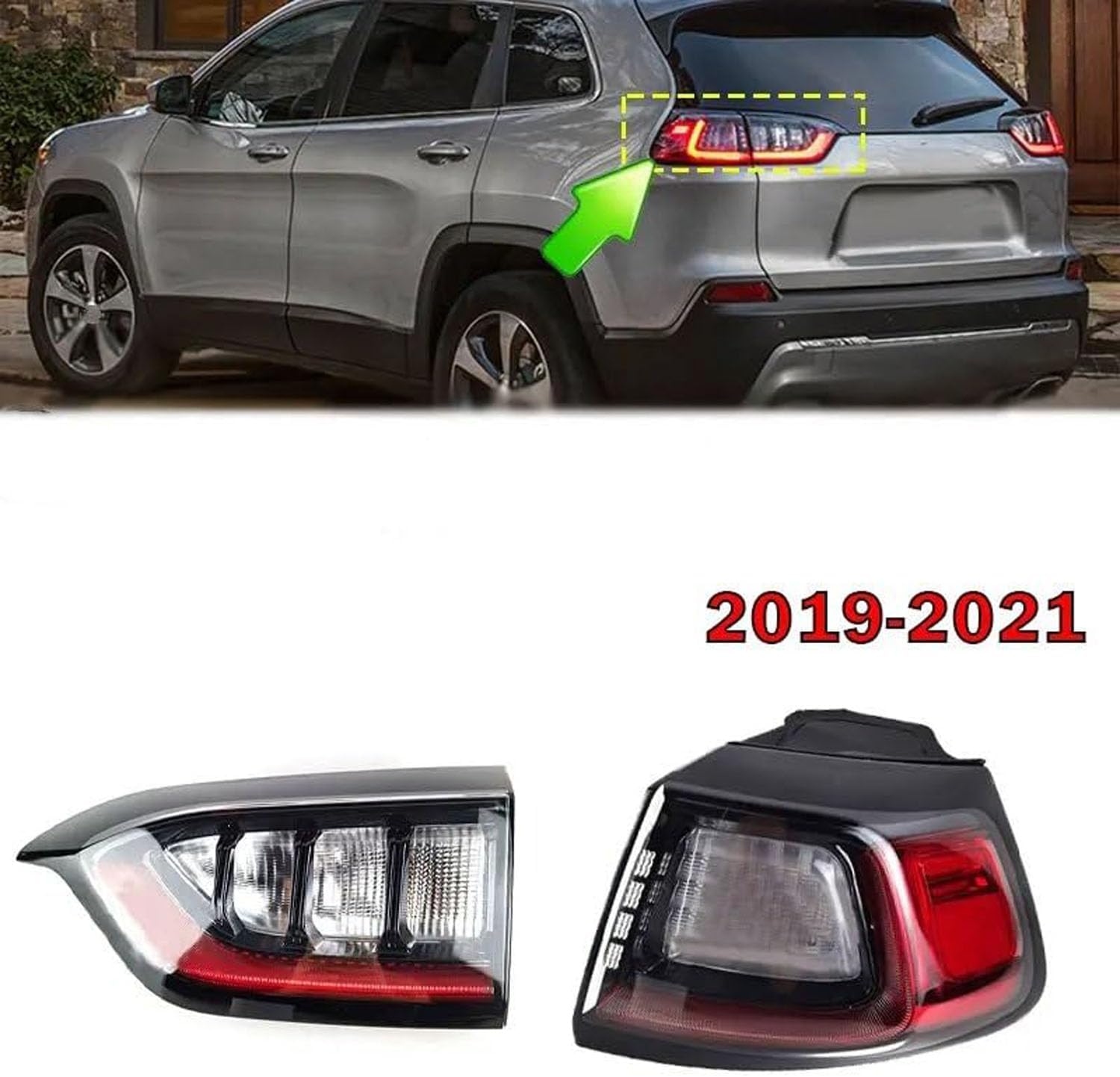Car Rear Tail Light For Jeep Cherokee 2019 2020 2021