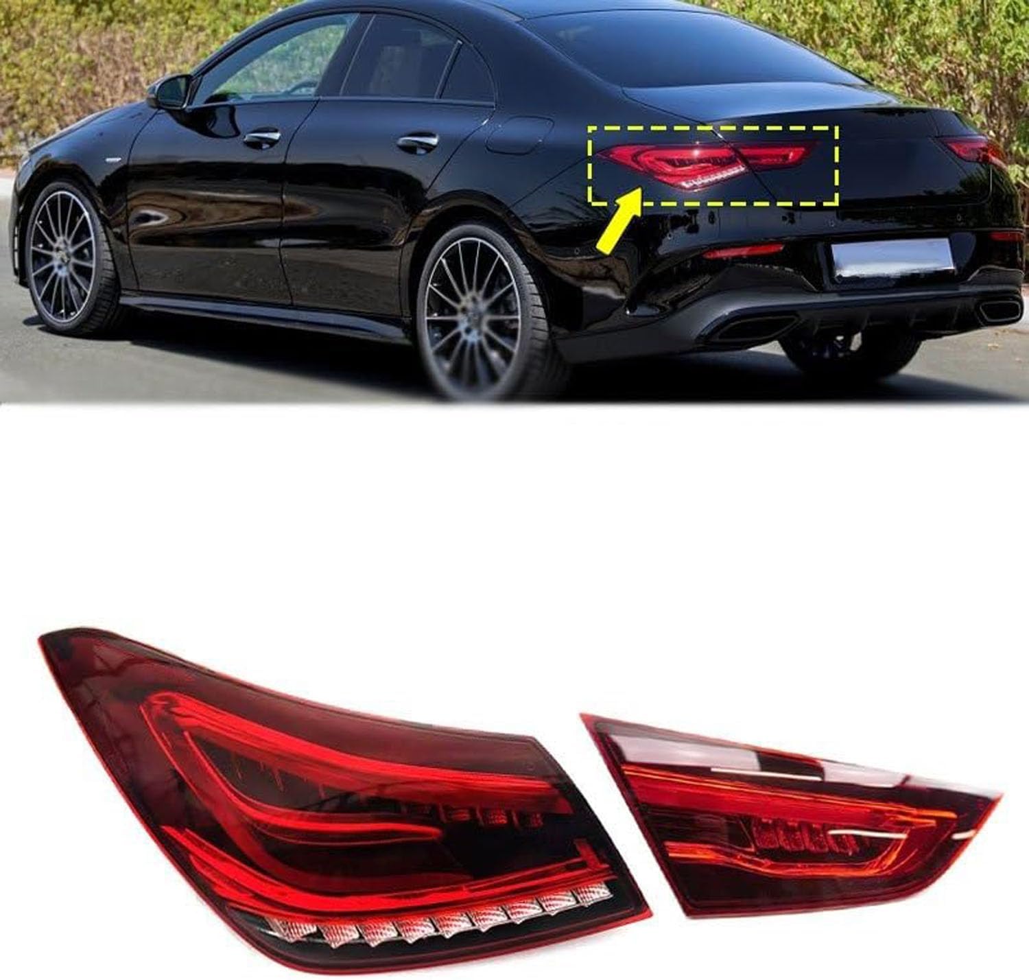 Car Rear Tail Light For Mercedes Benz CLA-Class W118 CLA200 CLA260 Sedan 2020 2021 2022 2023