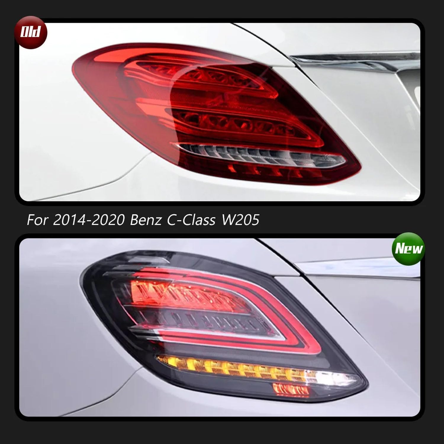 Car Rear Tail Light For Mercedes Benz Clase C W205 2014 2015 2016 2017 2018 2019 2020