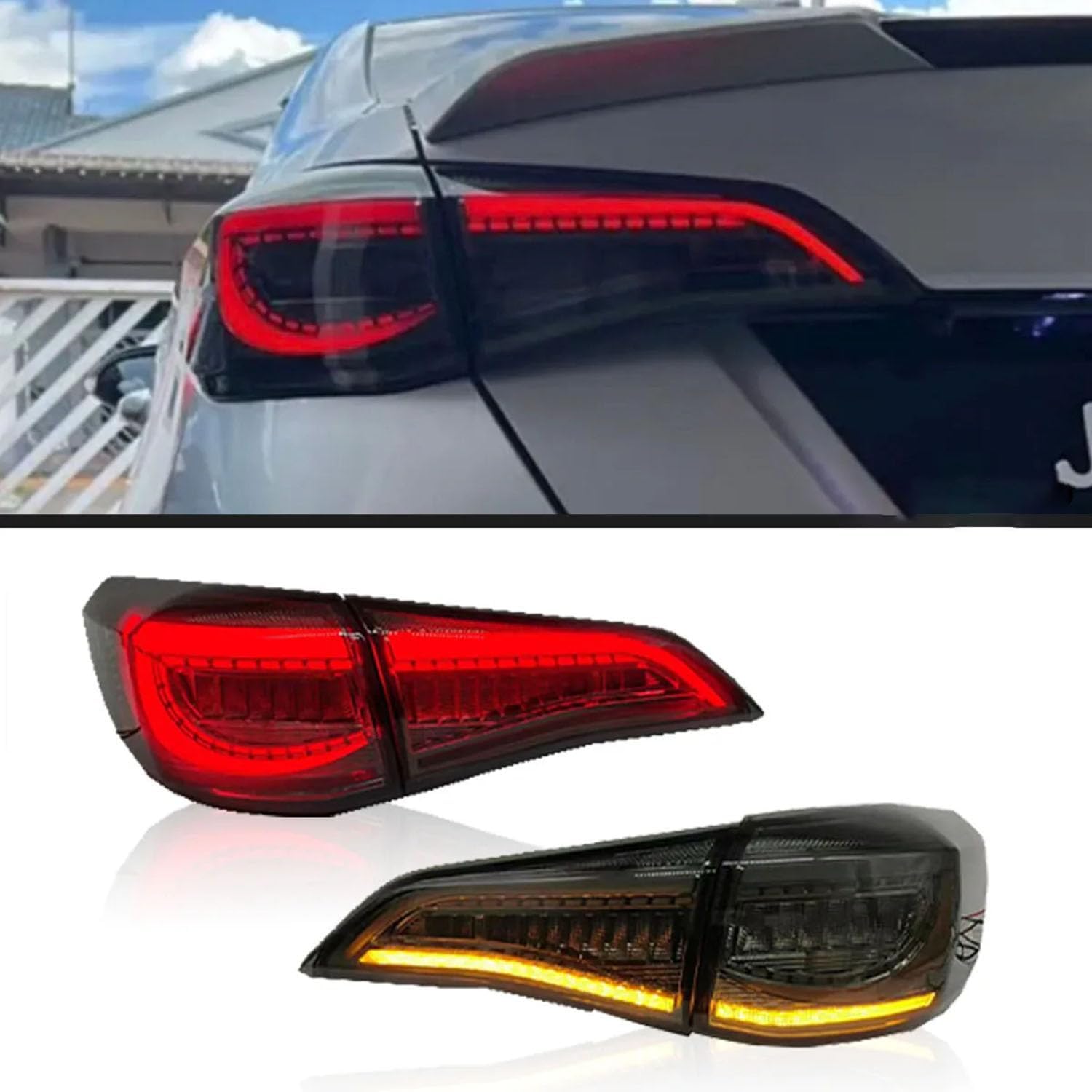 Car Rear Tail Light For Toyota Vios 2018 2019 2020 2021 2022 2023