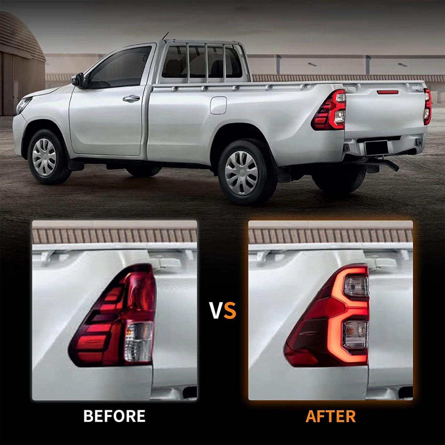 Car Rear Tail Light For Toyota VigoHilux 2015 2016 2017 2018 2019 2020