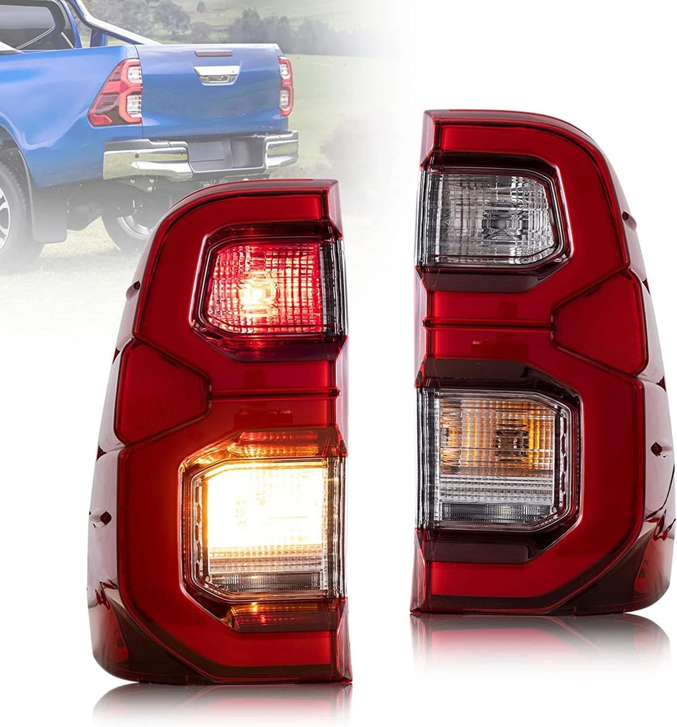 Car Rear Tail Light For Toyota VigoHilux 2015 2016 2017 2018 2019 2020