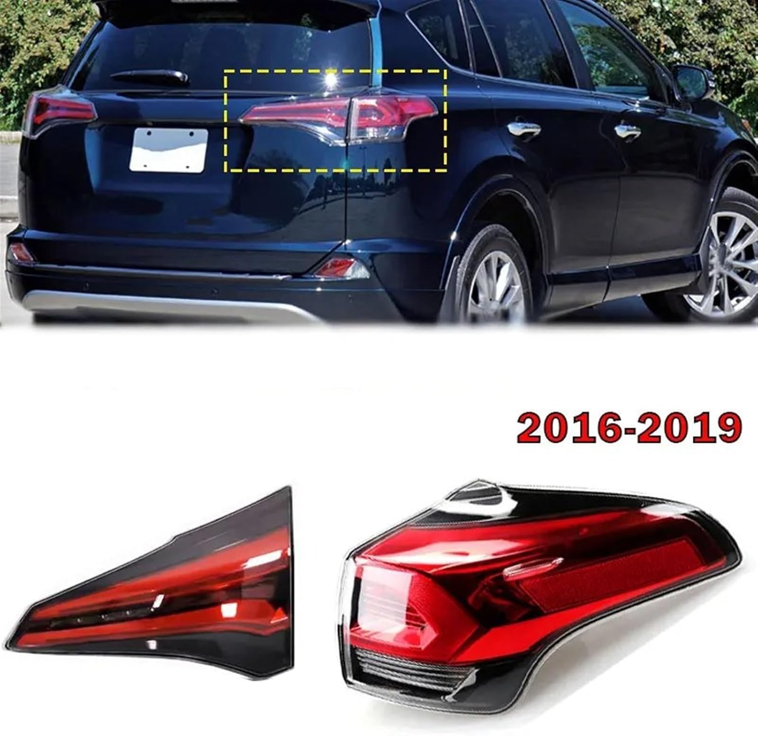 Car Rear Tail Light For Toyota RAV4 2016 2017 2018 2019