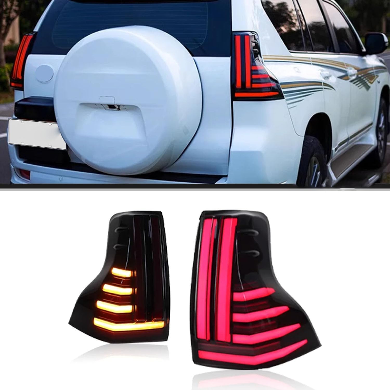 Car Rear Tail Light For Toyota Prado 2010-2020