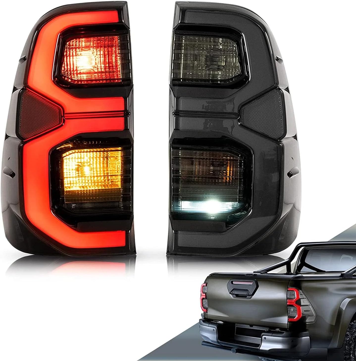 Car Rear Tail Light For Toyota Hilux 2015 2016 2017 2018 2019 2020