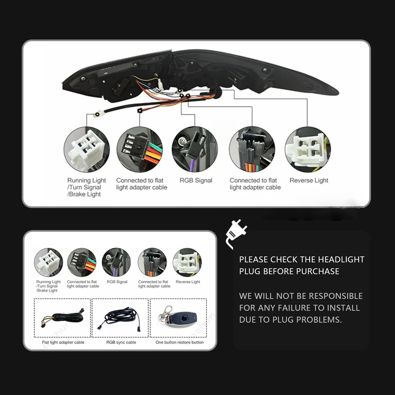 Car Rear Tail Light For Toyota Camry 2018 2019 2020 2021 2022 2023