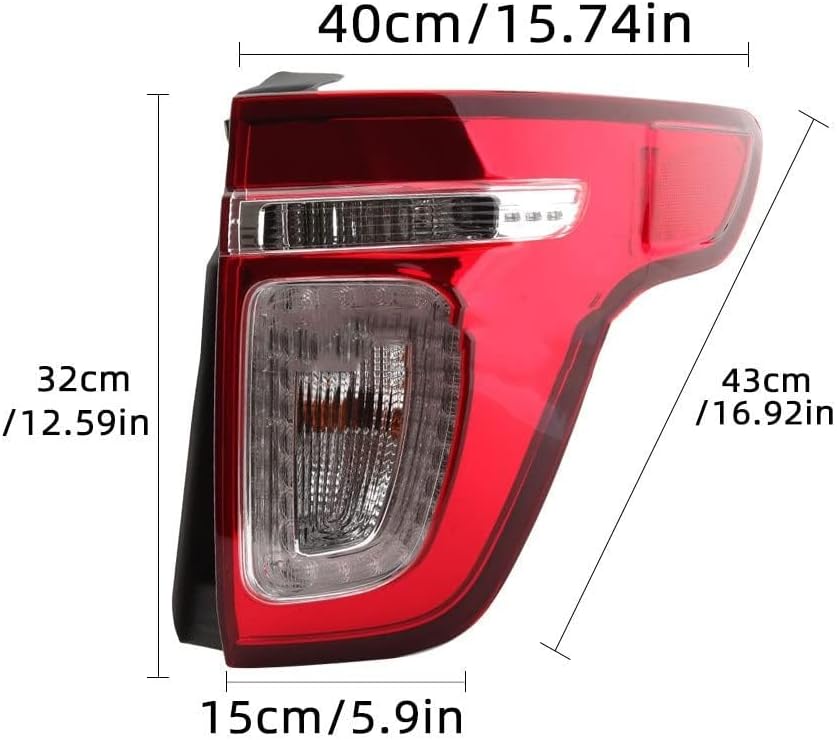 Car Rear Tail Light For Toyota Corolla 2014 2015 2016 2017