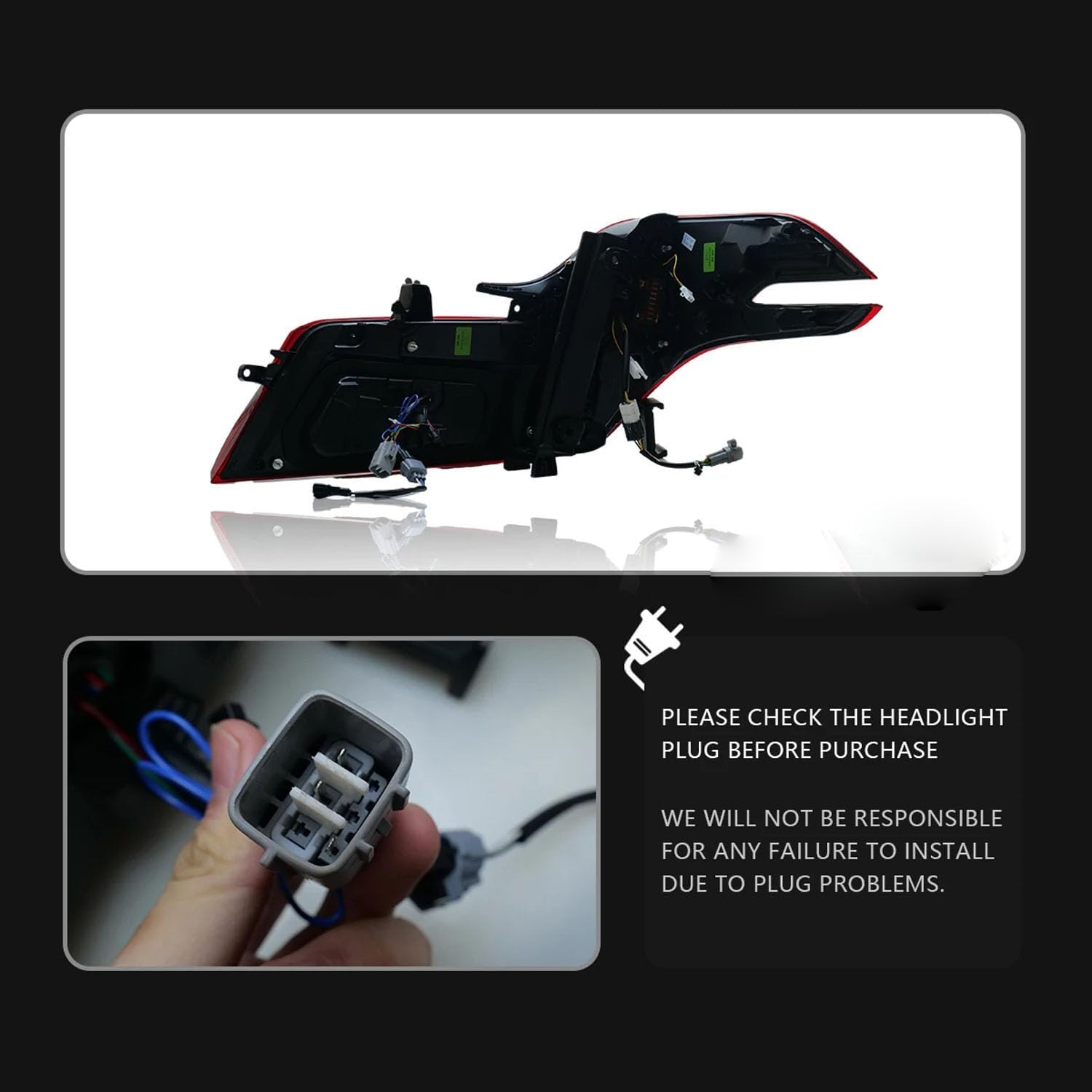 Car Rear Tail Light For Toyota Alphard 2015 2016 2017 2018 2019 2020 2021 2022 2023