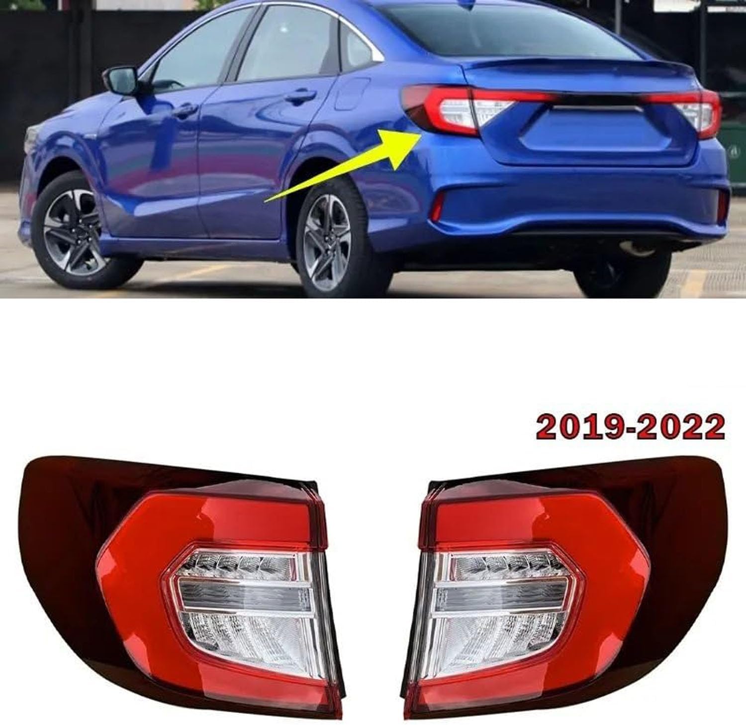 Car Rear Tail Light For Honda Envix 2019 2020 2021 2022