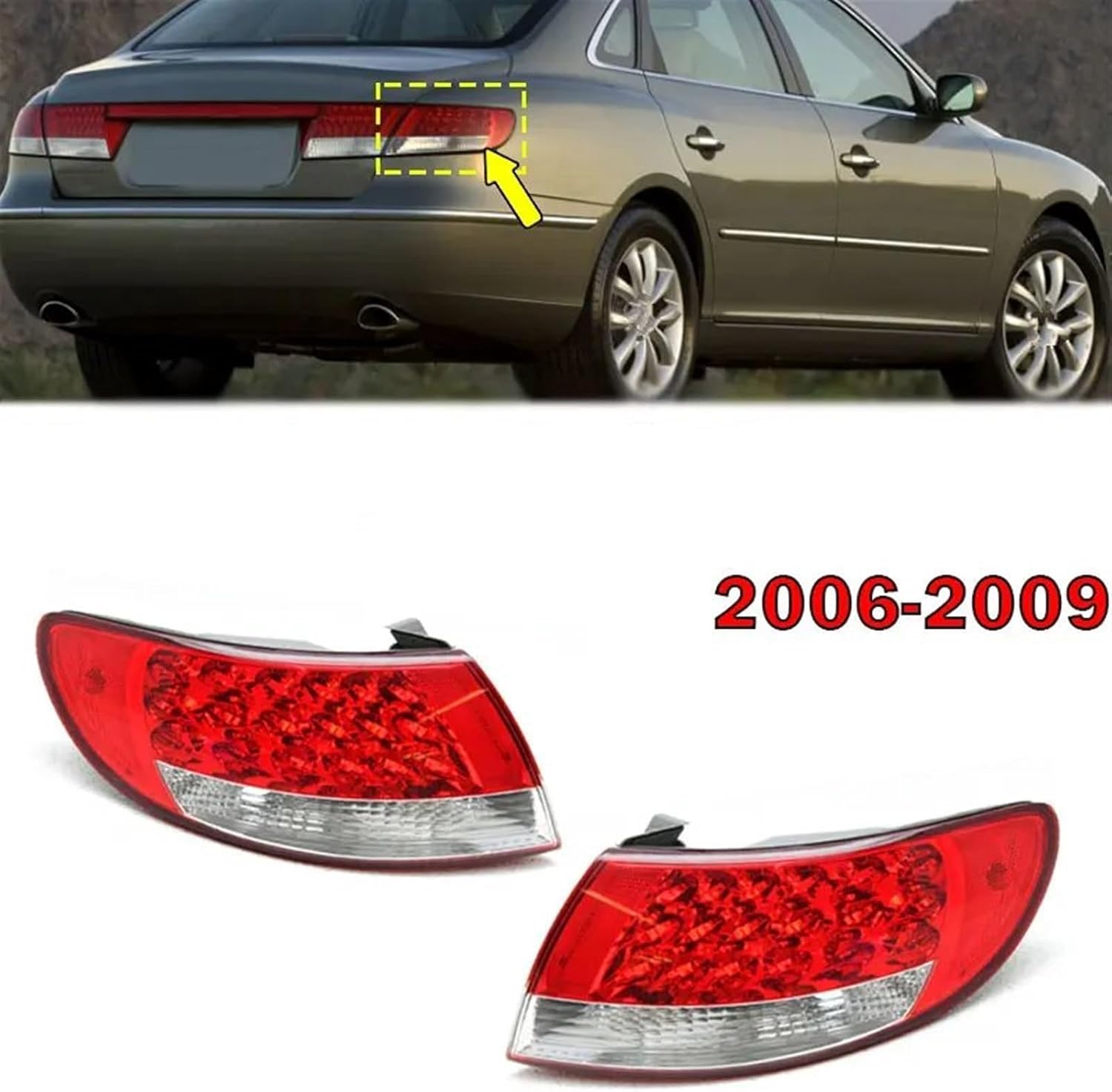 Car Rear Tail Light For Hyundai Azera 2006 2007 2008 2009