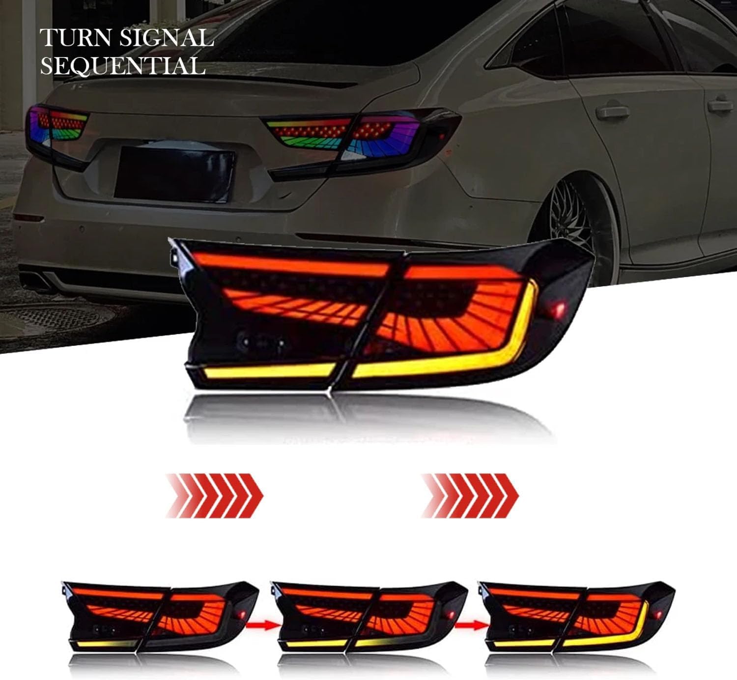 Car Rear Tail Light For Accord 10th Gen 2018 2019 2020 2021 2022