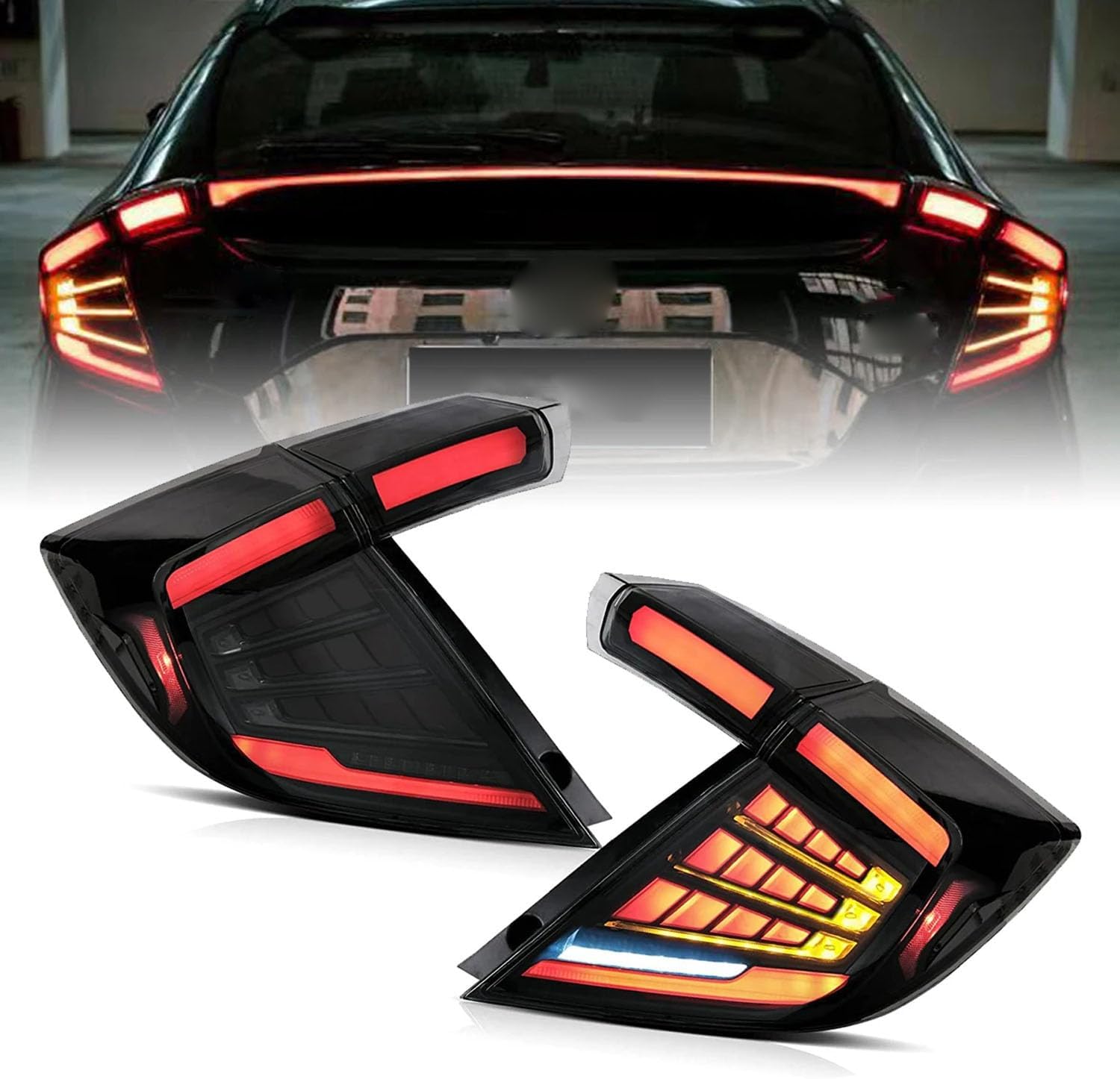Car Rear Tail Light For 10th Generation Civic HatchbackType R 2018-2022