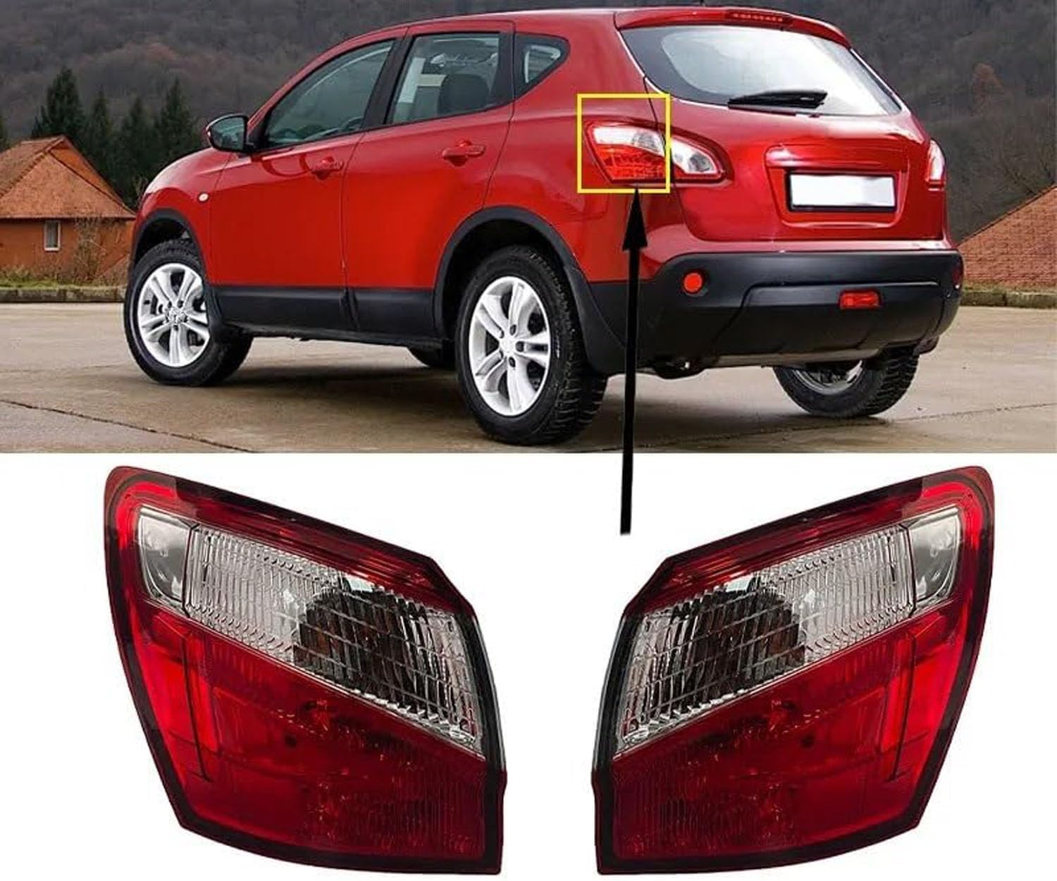 Car Rear Tail Light For Nissan Qashqai EU Version 2008 2009 2010 2011 2012 2013
