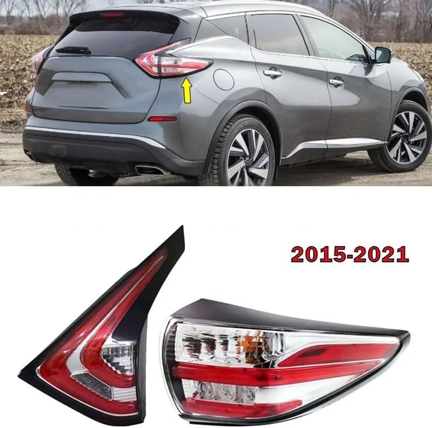 Car Rear Tail Light For Nissan Murano 2015 2016 2017 2018 2019 2020 2021