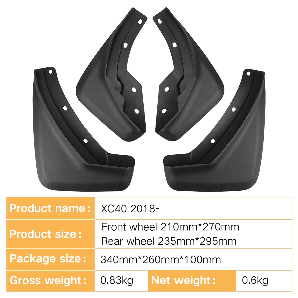 Mudguards for Volvo XC40 2018-2024