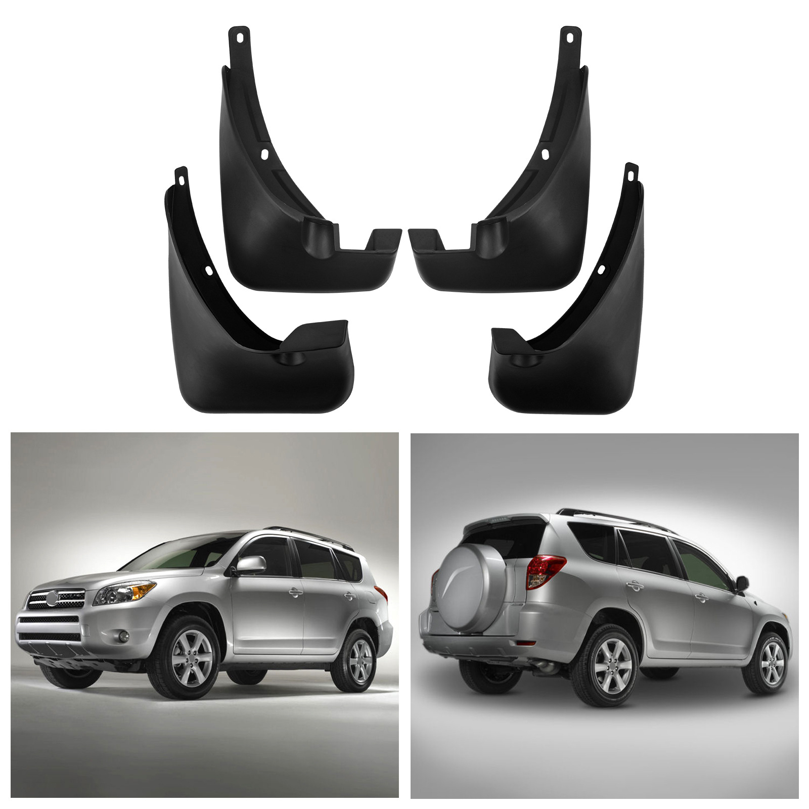 Mudguards for Toyota RAV4 2.0L 2006-2012 without wheel arches