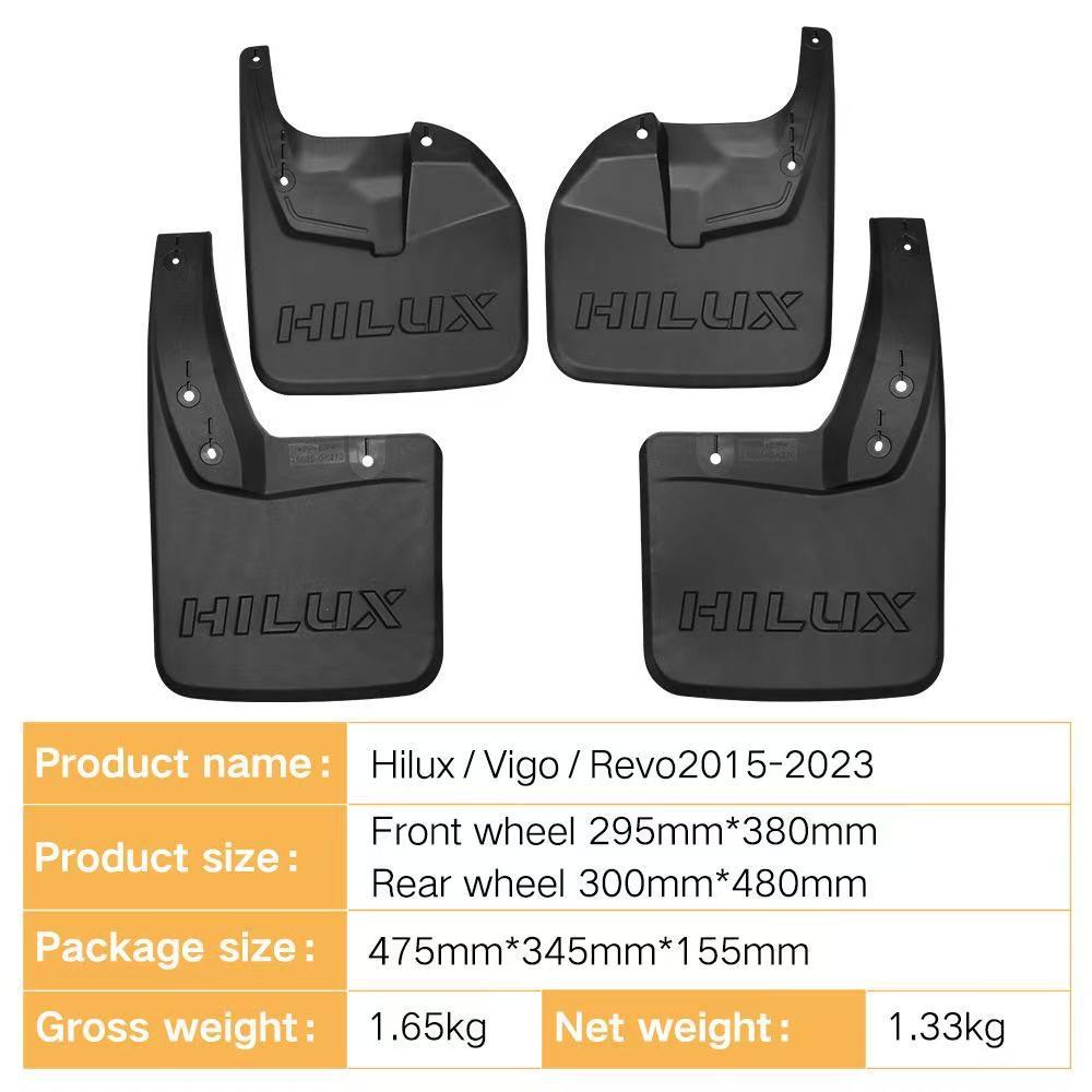 Mudguards for Toyota Hilux Vigo Revo 4WD 2015-2023