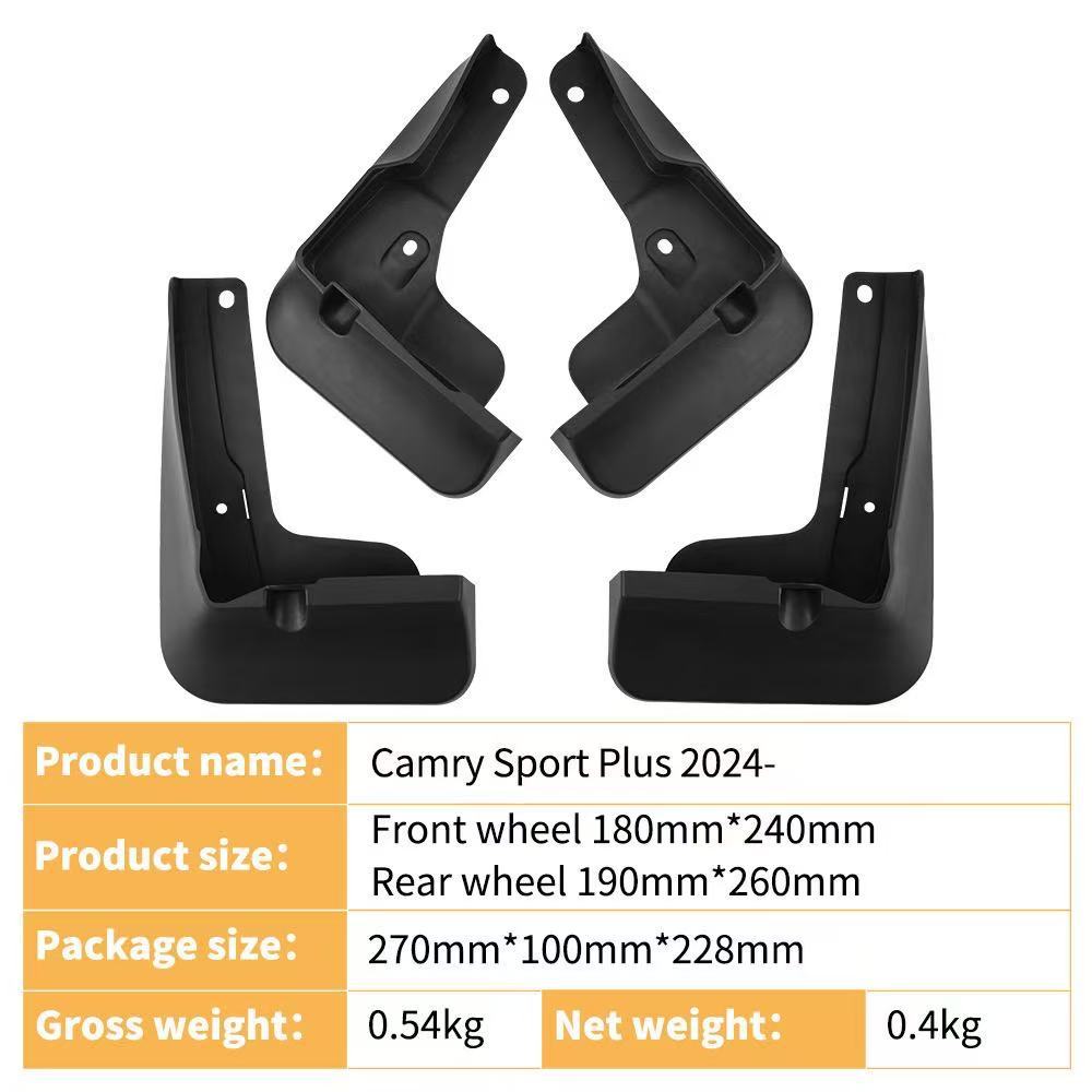 Mudguards for Toyota Camry Sport Plus 2024-2025