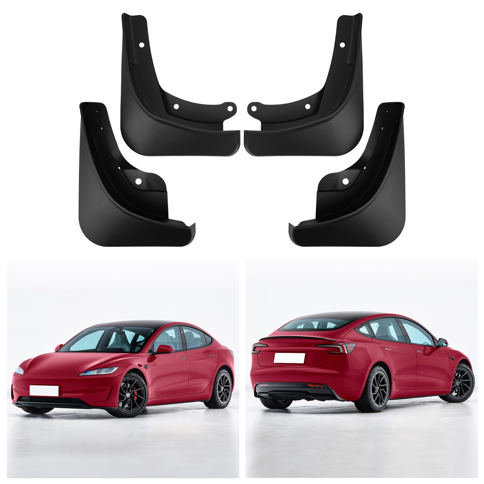 Mudguards for Tesla Model 3 Renewal in 2024-2025