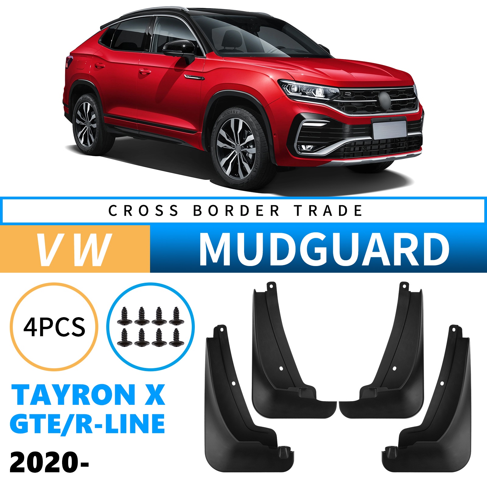 Mudguards for Volkswagen Tayron X GTE R-Line 2020-2025
