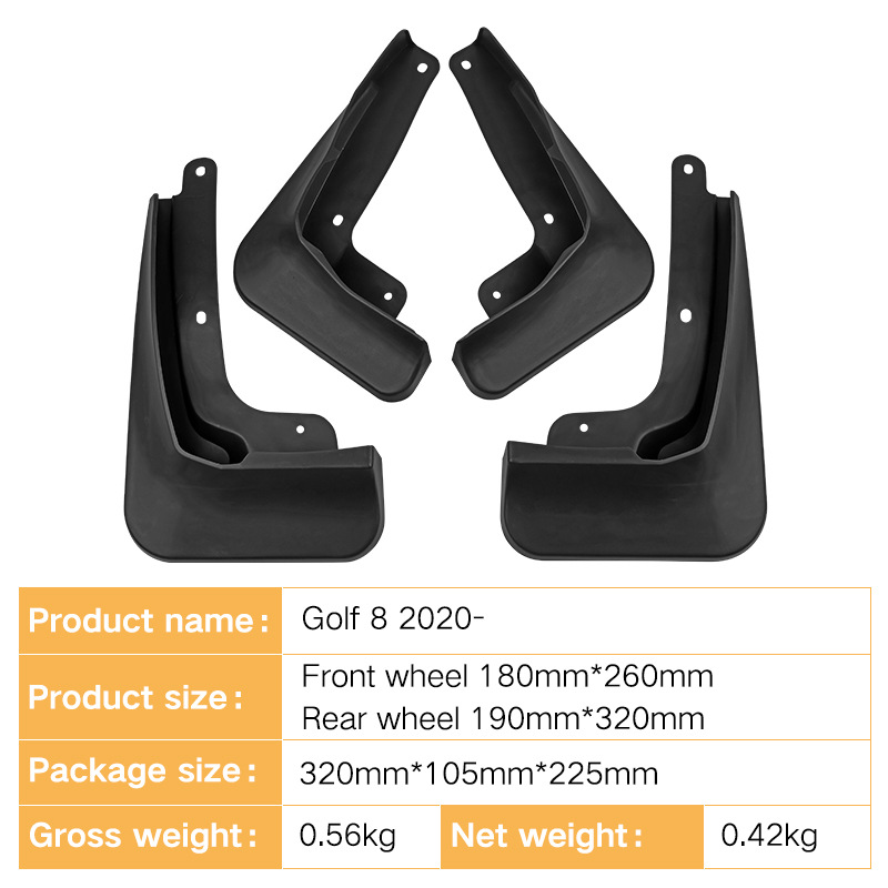 Mudguards for Volkswagen Golf 8 2020-2023