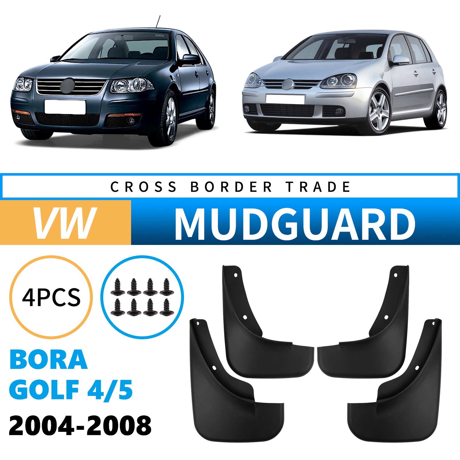 Mudguards for Volkswagen Bora 2004-2008 Golf 4 5