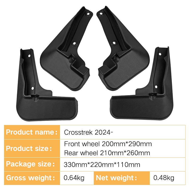 Mudguards for Subaru Crosstrek 2024