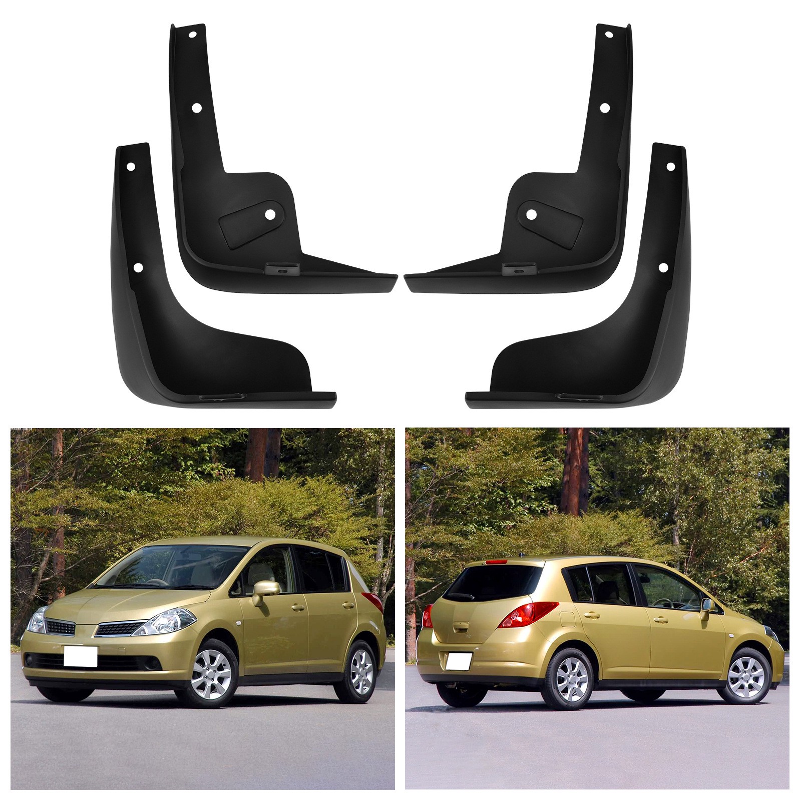 Mudguards for Nissan Tiida Versa C11 2005-2010