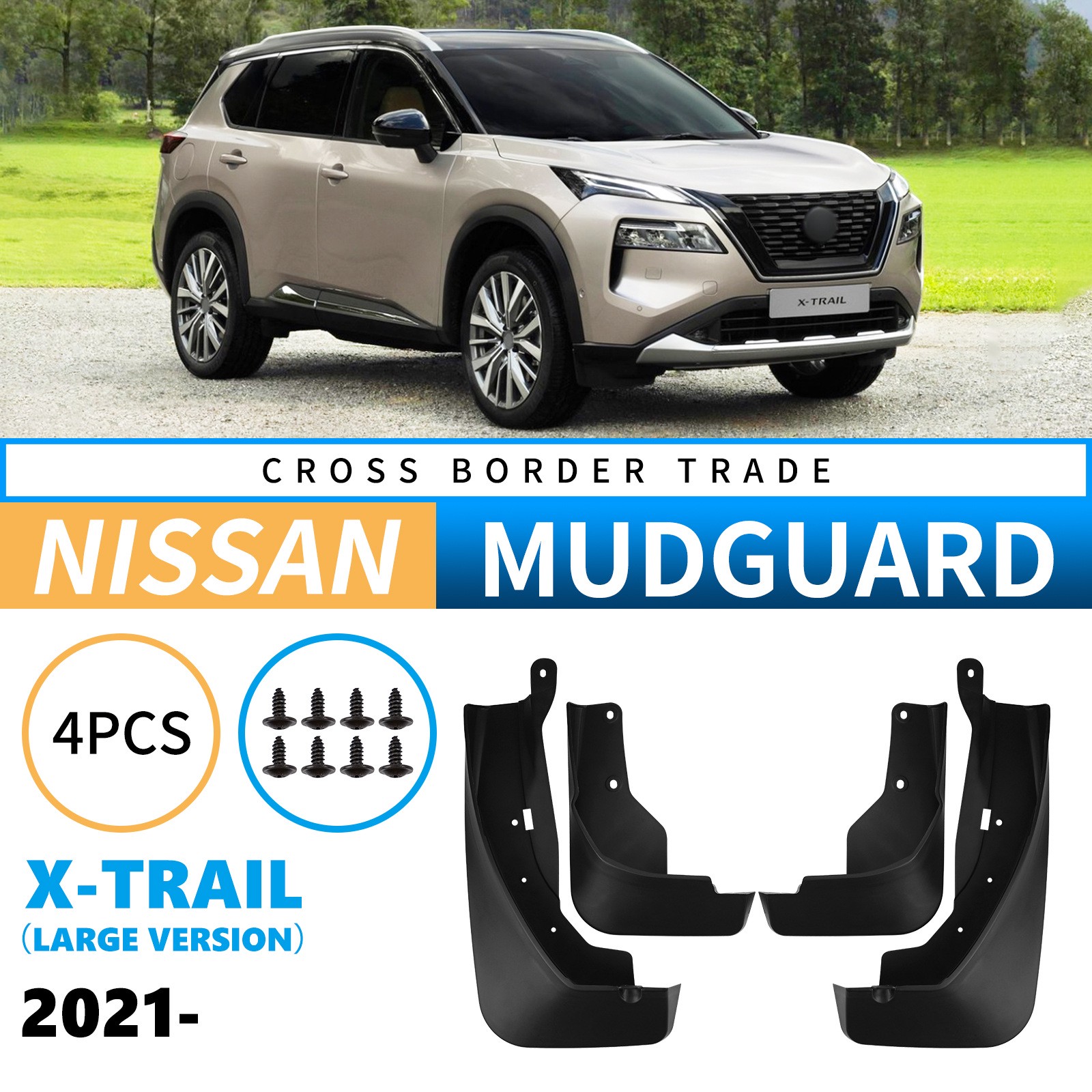 Mudguards for Nissan X-Trail 2021-2025 Rogue