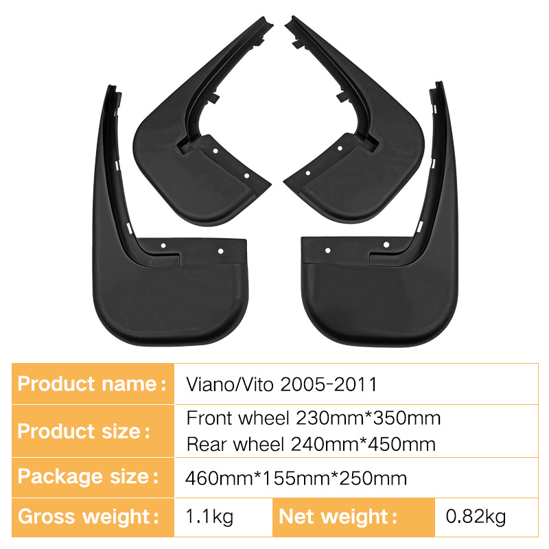 Mudguards for Mercedes Benz Viano (2005-2011)