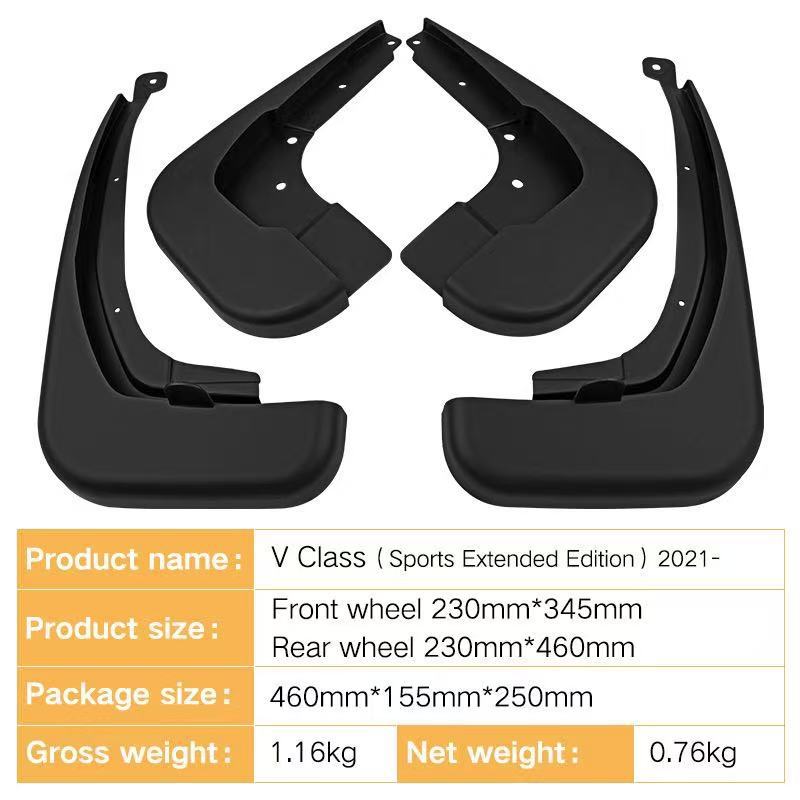 Mudguards for Mercedes Benz V-Class Sports Extended Edition 2021