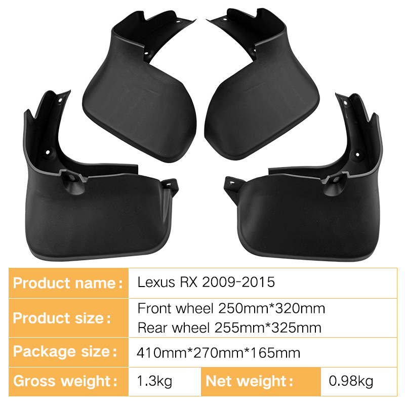 Mudguards for Lexus RX 2009-2015