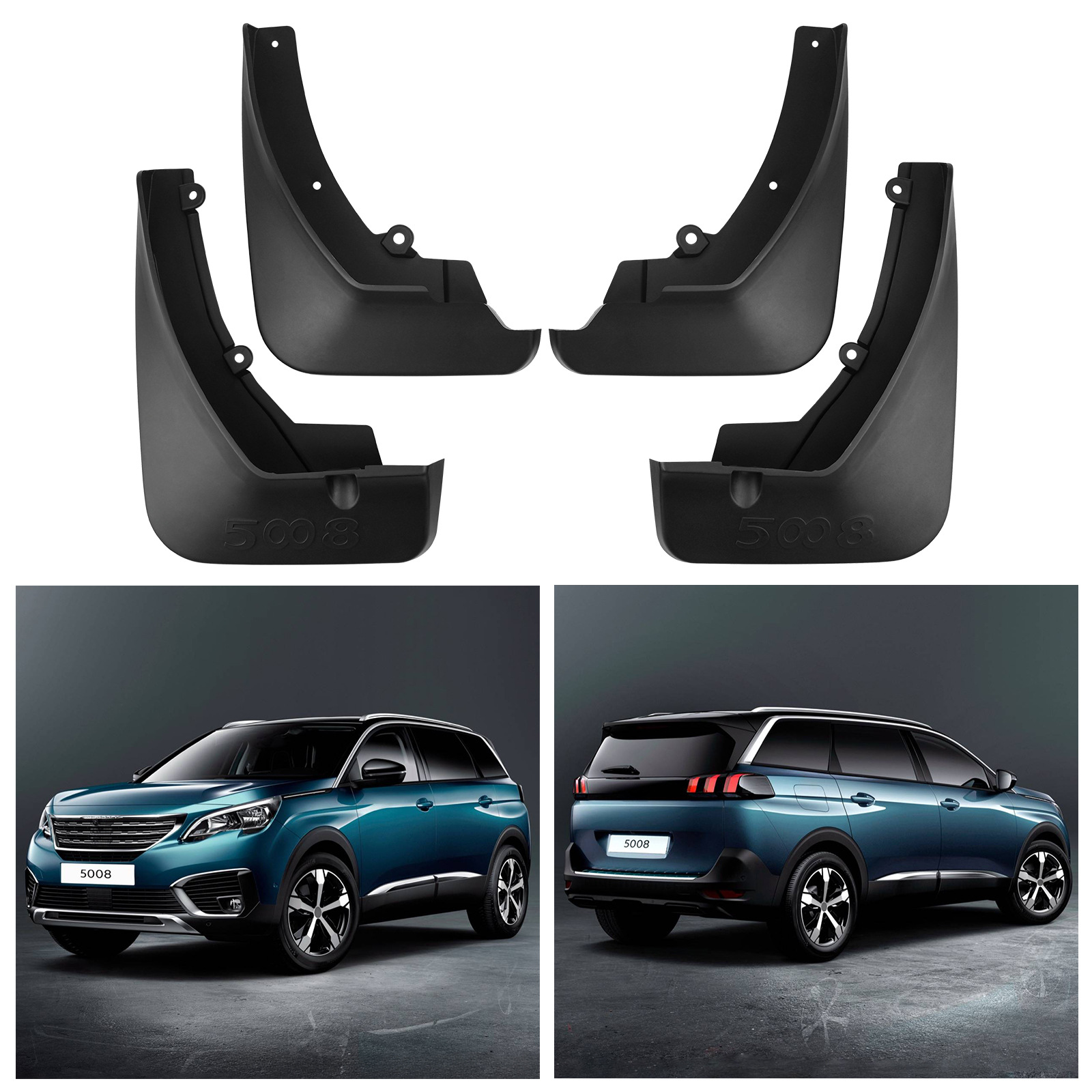Mudguards for Peugeot 5008 2017-2025