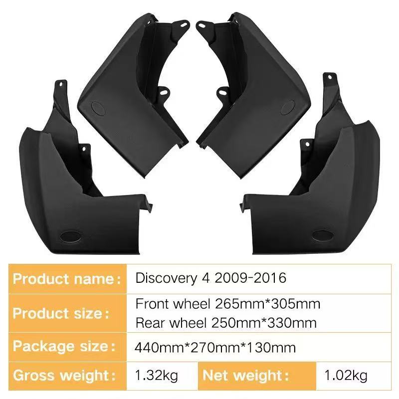 Mudguards for Land Rover Discovery 4 2009-2016