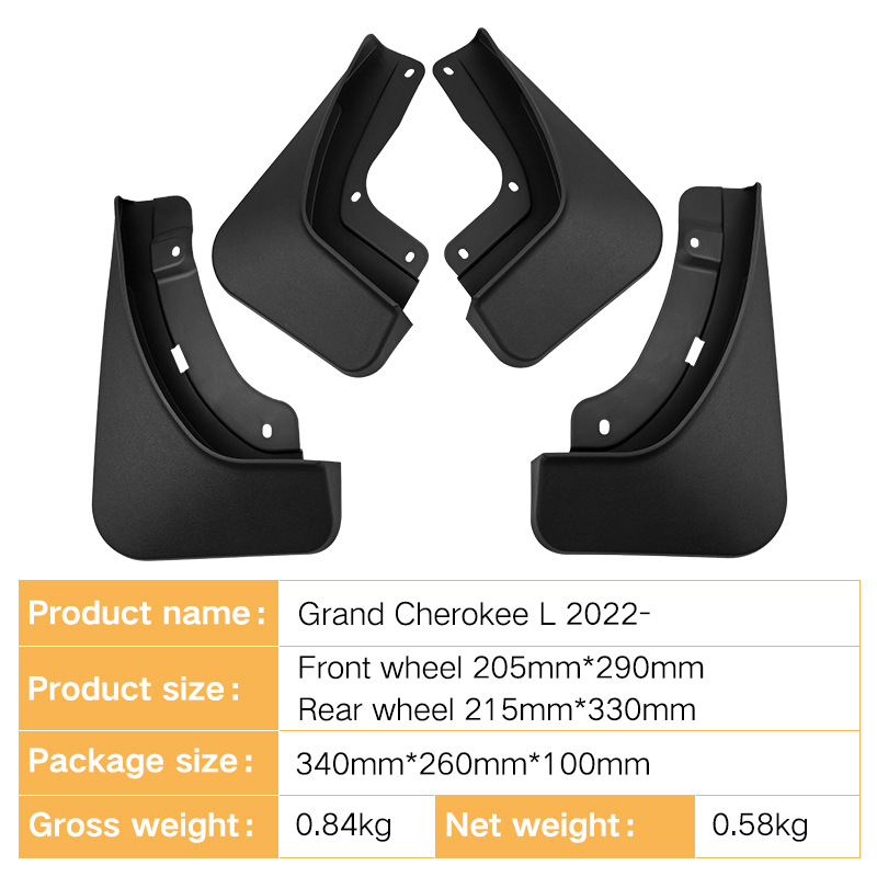 Mudguards for Jeep Grand Cherokee L 2022-2025
