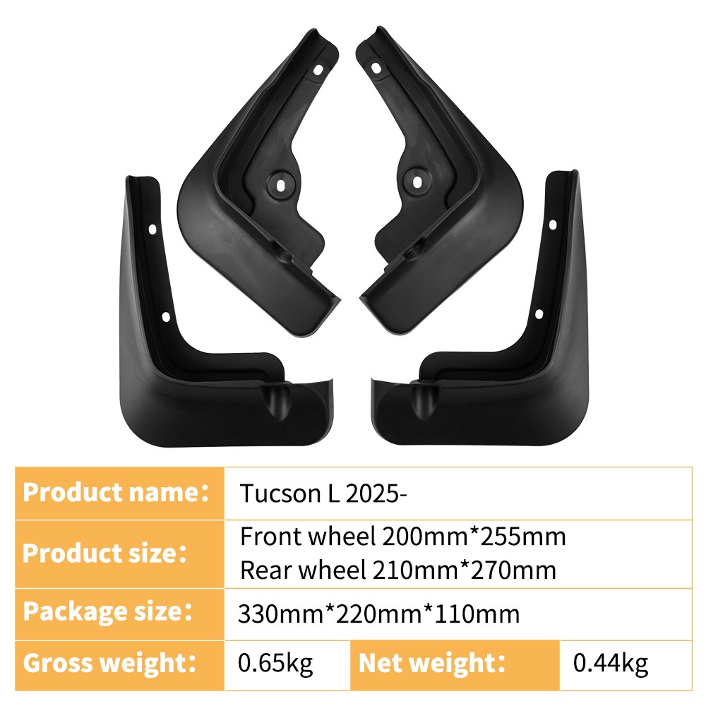 Mudguards for Hyundai Tucson L 2025