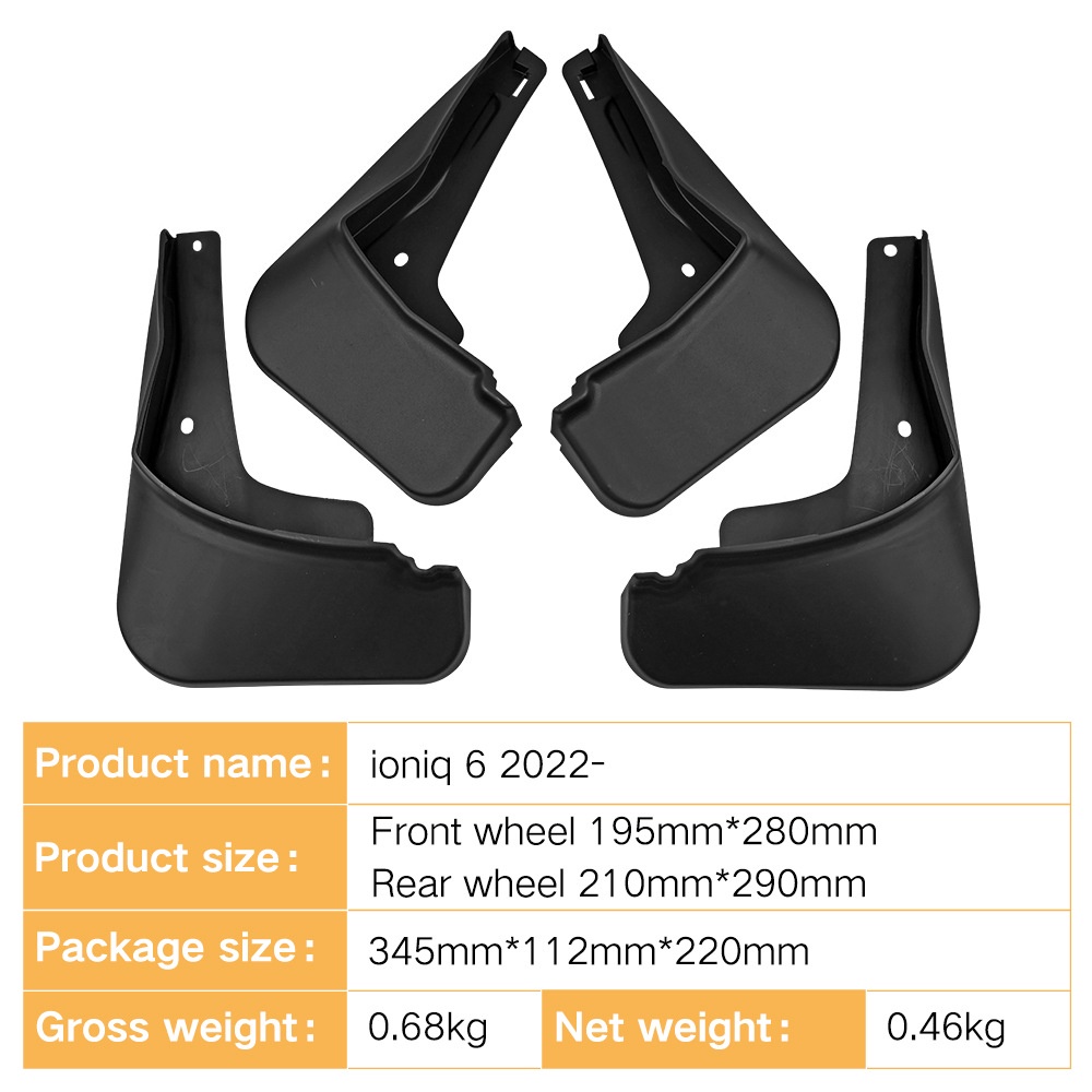 Mudguards for Hyundai Ioniq 6 2022-2024
